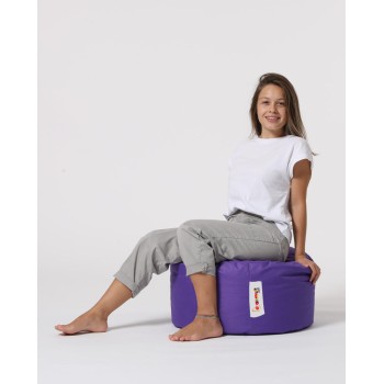 Garden Pouffe Round Pouf - Purple Purple