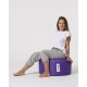 Garden Pouffe Round Pouf - Purple Purple Atelier del Sofa Garden Pouffe Round Pouf - Purple Purple