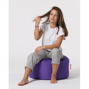 Garden Pouffe Round Pouf - Purple Purple
