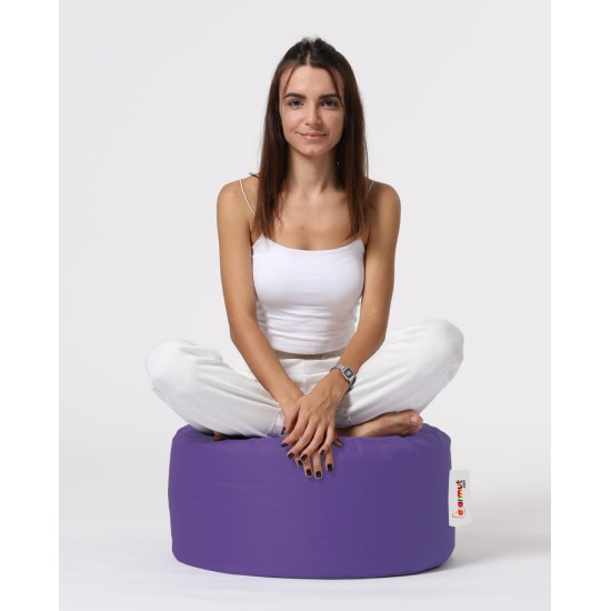 Garden Pouffe Round Pouf - Purple Purple Atelier del Sofa Garden Pouffe Round Pouf - Purple Purple