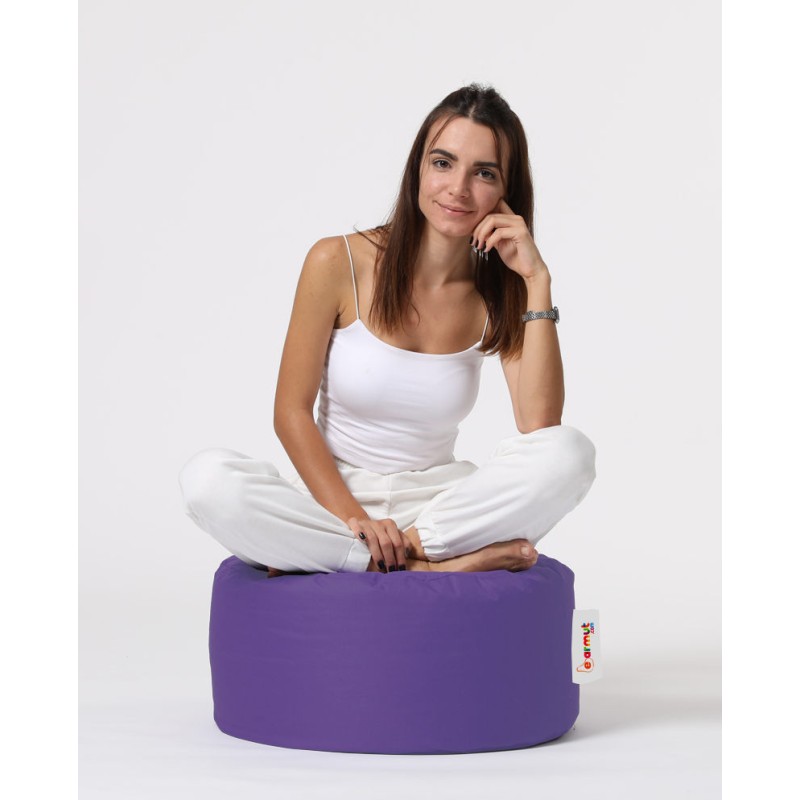 Atelier del Sofa Garden Pouffe Round Pouf - Purple Purple