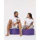 Garden Pouffe Round Pouf - Purple Purple Atelier del Sofa Garden Pouffe Round Pouf - Purple Purple