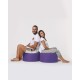 Garden Pouffe Round Pouf - Purple Purple Atelier del Sofa Garden Pouffe Round Pouf - Purple Purple