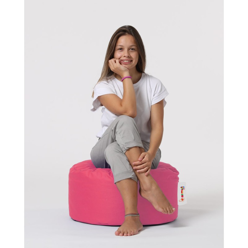 Atelier del Sofa Garden Pouffe Round Pouf - Pink Pink