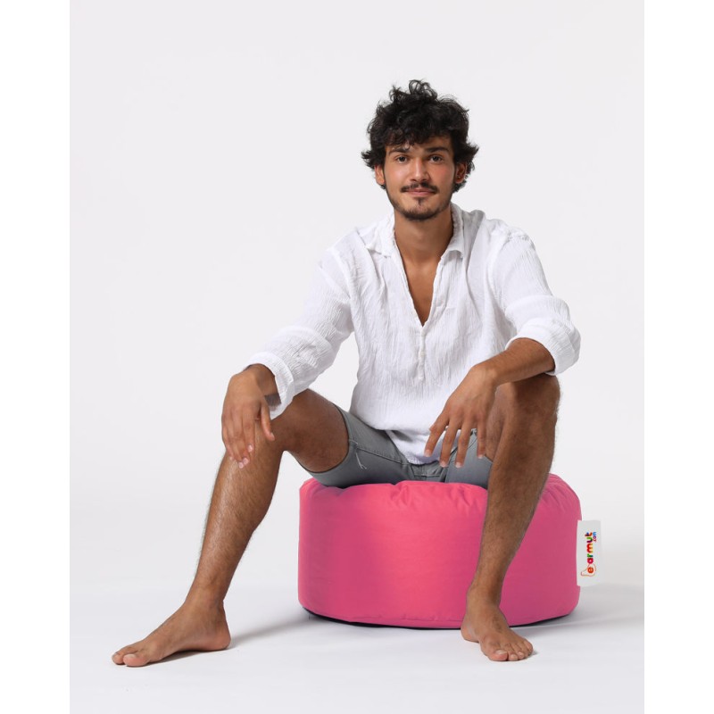 Atelier del Sofa Garden Pouffe Round Pouf - Pink Pink