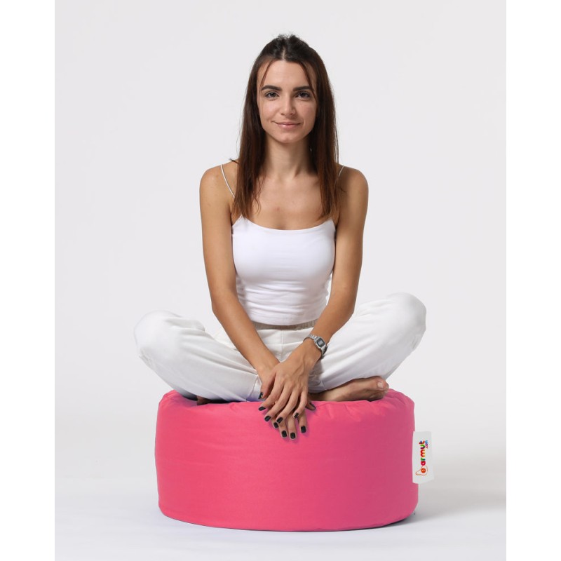 Atelier del Sofa Garden Pouffe Round Pouf - Pink Pink