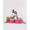 Atelier del Sofa Garden Pouffe Round Pouf - Pink Pink