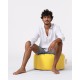 Garden Pouffe Round Pouf - Yellow Yellow Atelier del Sofa Garden Pouffe Round Pouf - Yellow Yellow