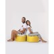 Garden Pouffe Round Pouf - Yellow Yellow Atelier del Sofa Garden Pouffe Round Pouf - Yellow Yellow