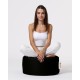 Garden Pouffe Round Pouf - Black Black Atelier del Sofa Garden Pouffe Round Pouf - Black Black