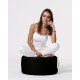 Garden Pouffe Round Pouf - Black Black Atelier del Sofa Garden Pouffe Round Pouf - Black Black