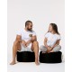 Garden Pouffe Round Pouf - Black Black Atelier del Sofa Garden Pouffe Round Pouf - Black Black