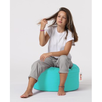 Garden Pouffe Round Pouf - Turquoise Turquoise