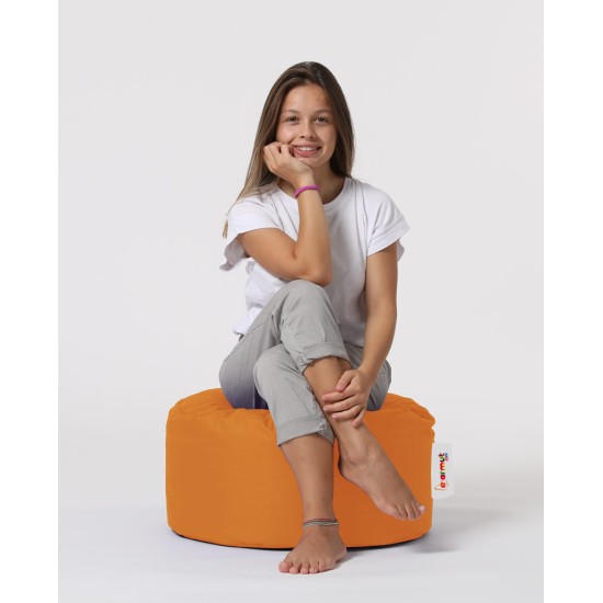 Garden Pouffe Round Pouf - Orange Orange Atelier del Sofa Garden Pouffe Round Pouf - Orange Orange