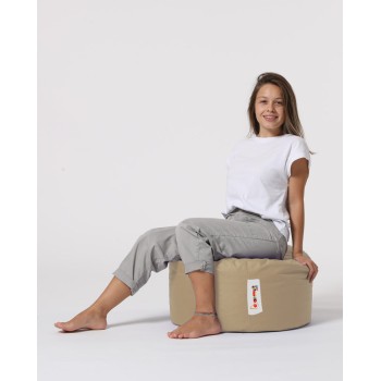 Garden Pouffe Round Pouf - Mink Mink