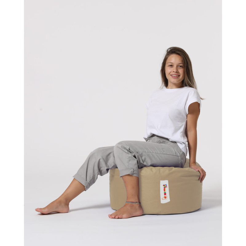 Atelier del Sofa Garden Pouffe Round Pouf - Mink Mink