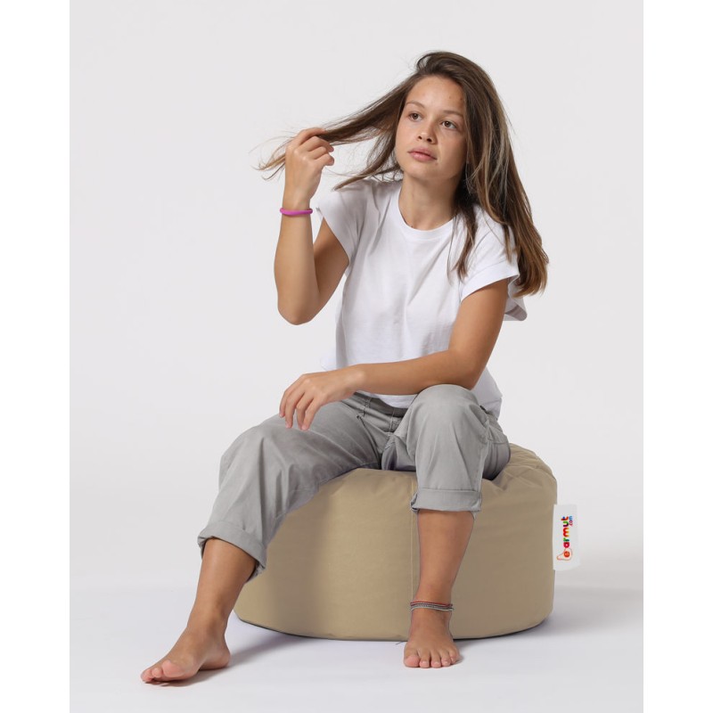 Atelier del Sofa Garden Pouffe Round Pouf - Mink Mink