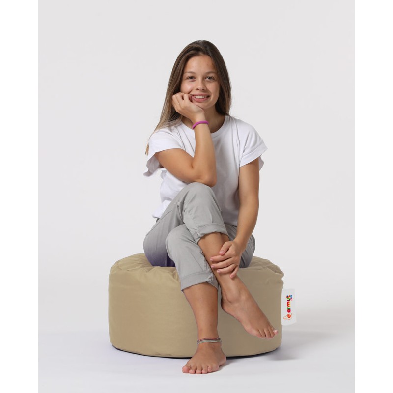 Atelier del Sofa Garden Pouffe Round Pouf - Mink Mink