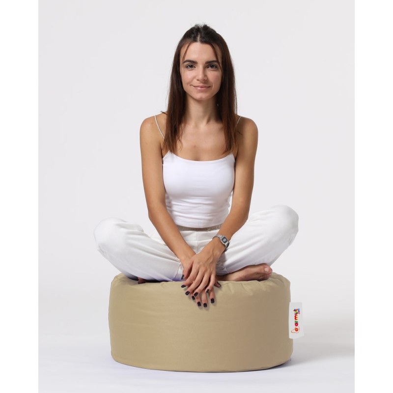 Atelier del Sofa Garden Pouffe Round Pouf - Mink Mink