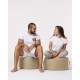 Atelier del Sofa Garden Pouffe Round Pouf - Mink Mink