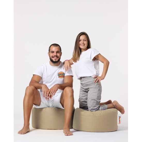 Atelier del Sofa Garden Pouffe Round Pouf - Mink Mink