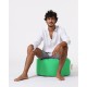 Garden Pouffe Round Pouf - Green Green Garden Pouffe Round Pouf - Green Green