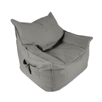 Πολυθρόνα Πουφ Cinema - Χρώμα Σκούρο Γκρι - 90x55x80εκ