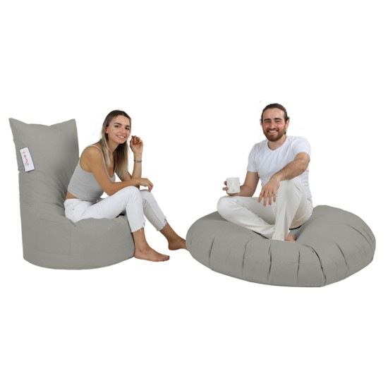 Garden Bean Bag Balina - Dark Grey Dark Grey Atelier del Sofa Garden Bean Bag Balina - Dark Grey Dark Grey