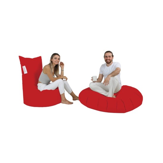 Garden Bean Bag Balina - Red Red Atelier del Sofa Garden Bean Bag Balina - Red Red