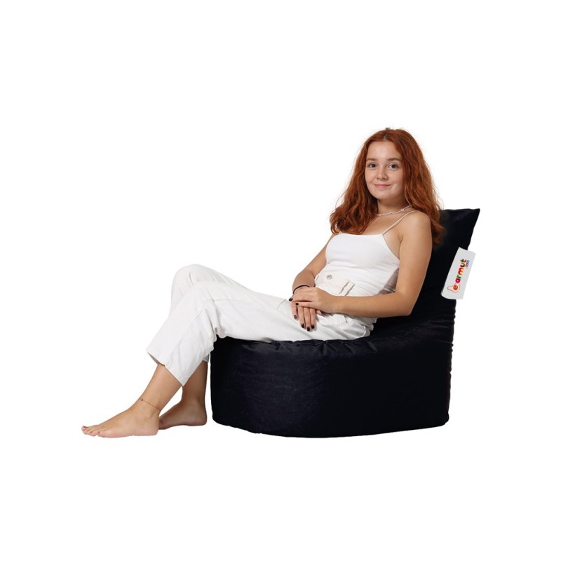 Atelier del Sofa Garden Bean Bag Baton - Black v2 Black