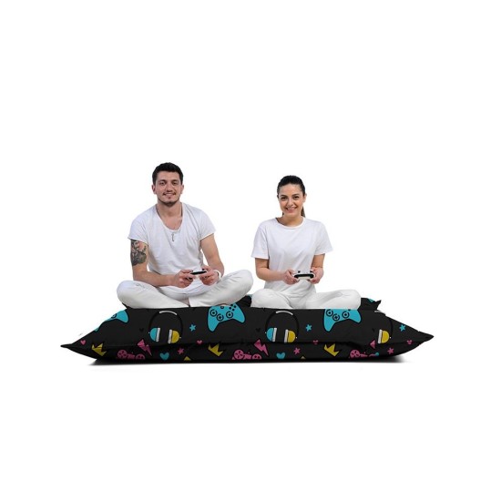 Garden Bean Bag Giant Game Console Black Multicolor