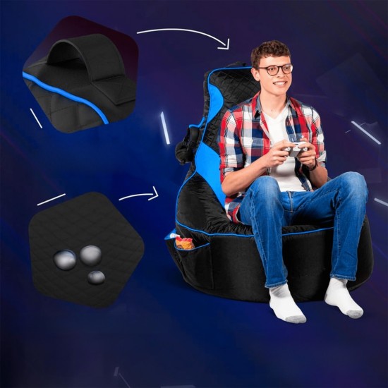 Garden Bean Bag Gamer - Blue, Black Blue
Black