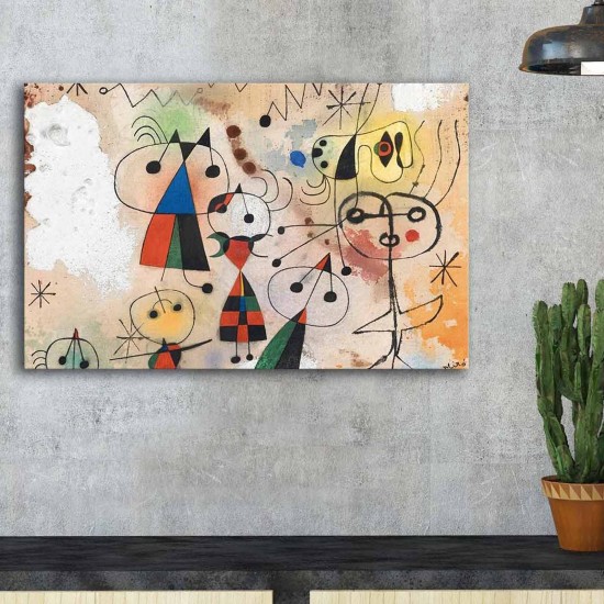 Wallxpert Decorative Canvas Painting FAMOUSART-041 Multicolor
