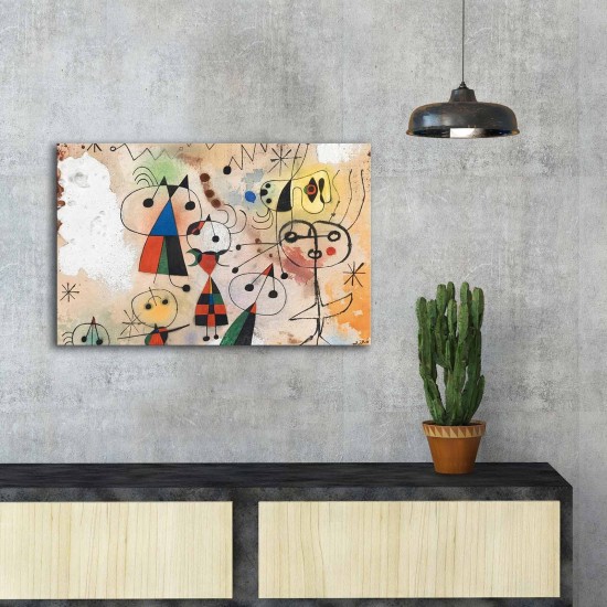 Wallxpert Decorative Canvas Painting FAMOUSART-041 Multicolor