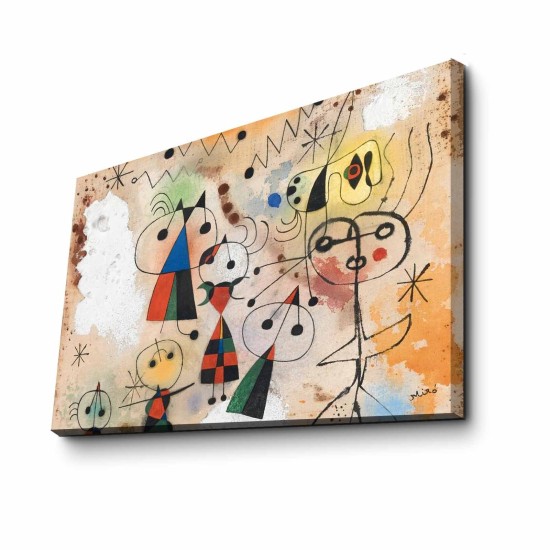 Wallxpert Decorative Canvas Painting FAMOUSART-041 Multicolor