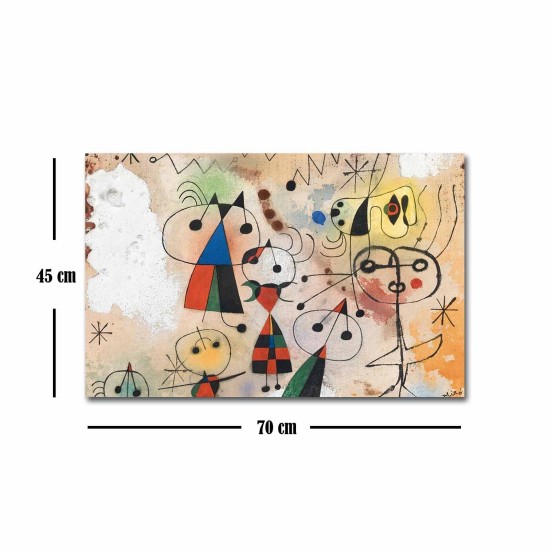 Wallxpert Decorative Canvas Painting FAMOUSART-041 Multicolor