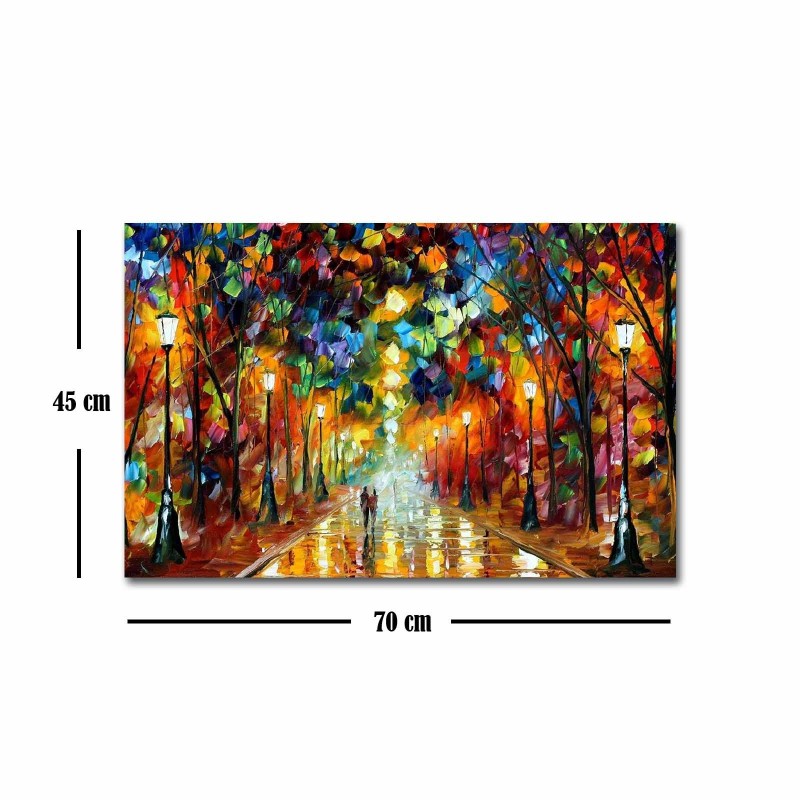 Wallxpert Decorative Canvas Painting FAMOUSART-073 Multicolor