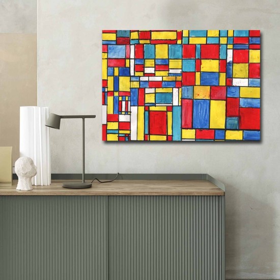 Wallxpert Decorative Canvas Painting 70100FAMOUSART-048 Multicolor