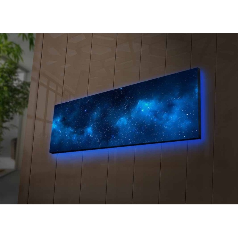 Wallxpert Decorative Led Lighted Canvas Painting 3090NASA-017 Multicolor