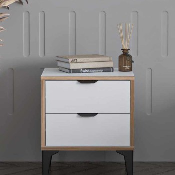 Nightstand Arden - White White