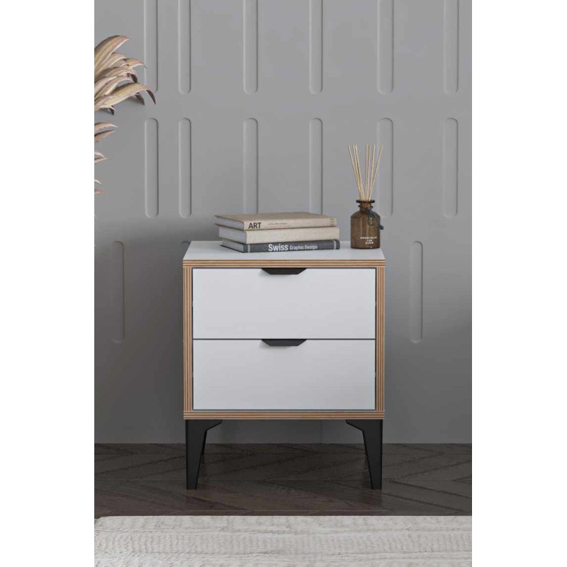 Nightstand Arden - White White