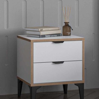 Nightstand Arden - White White
