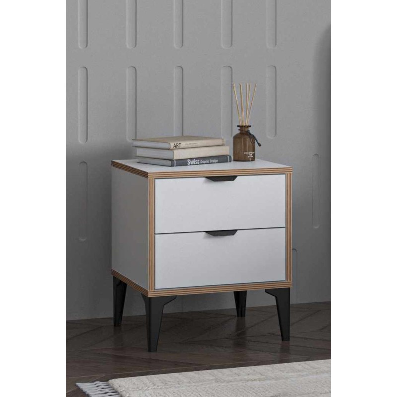 Nightstand Arden - White White