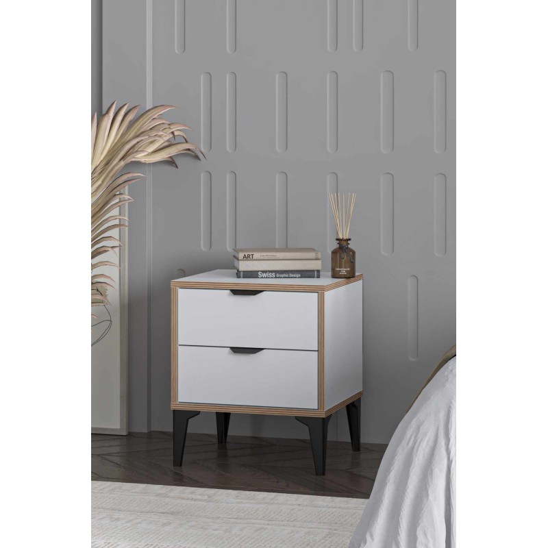 Nightstand Arden - White White