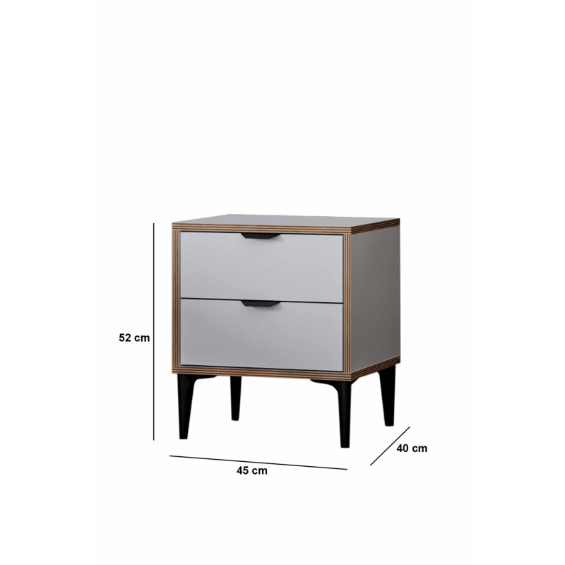 Nightstand Arden - White White