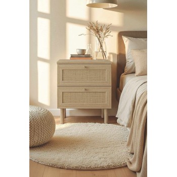Nightstand Baru - Beige Beige
