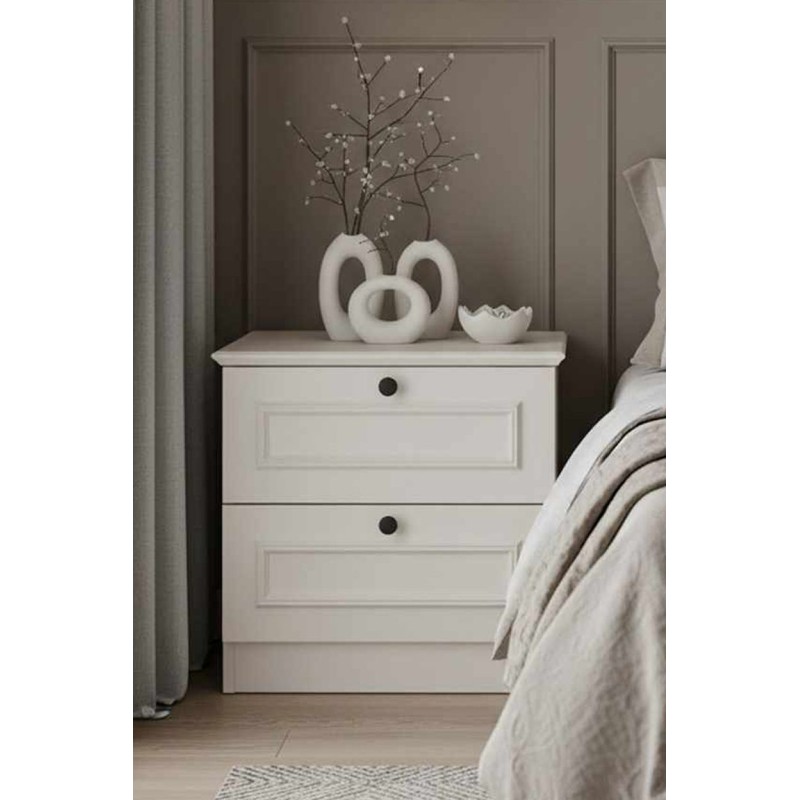 Nightstand Mira - White White