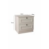 Nightstand Mira - White White