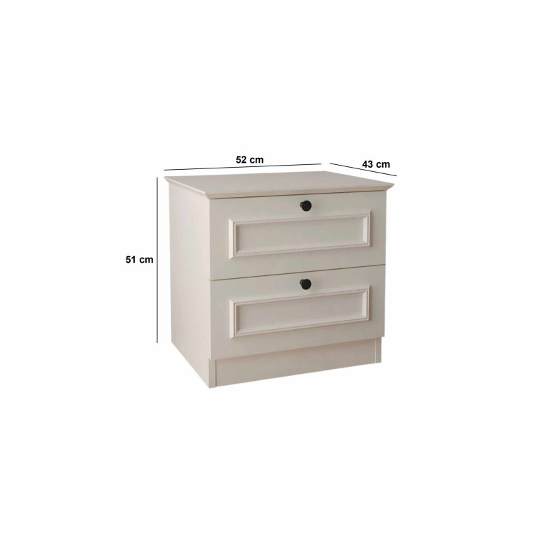 Nightstand Mira - White White
