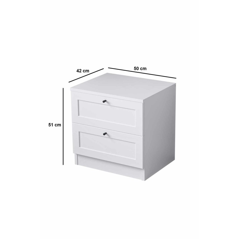 Nightstand Terra - White White